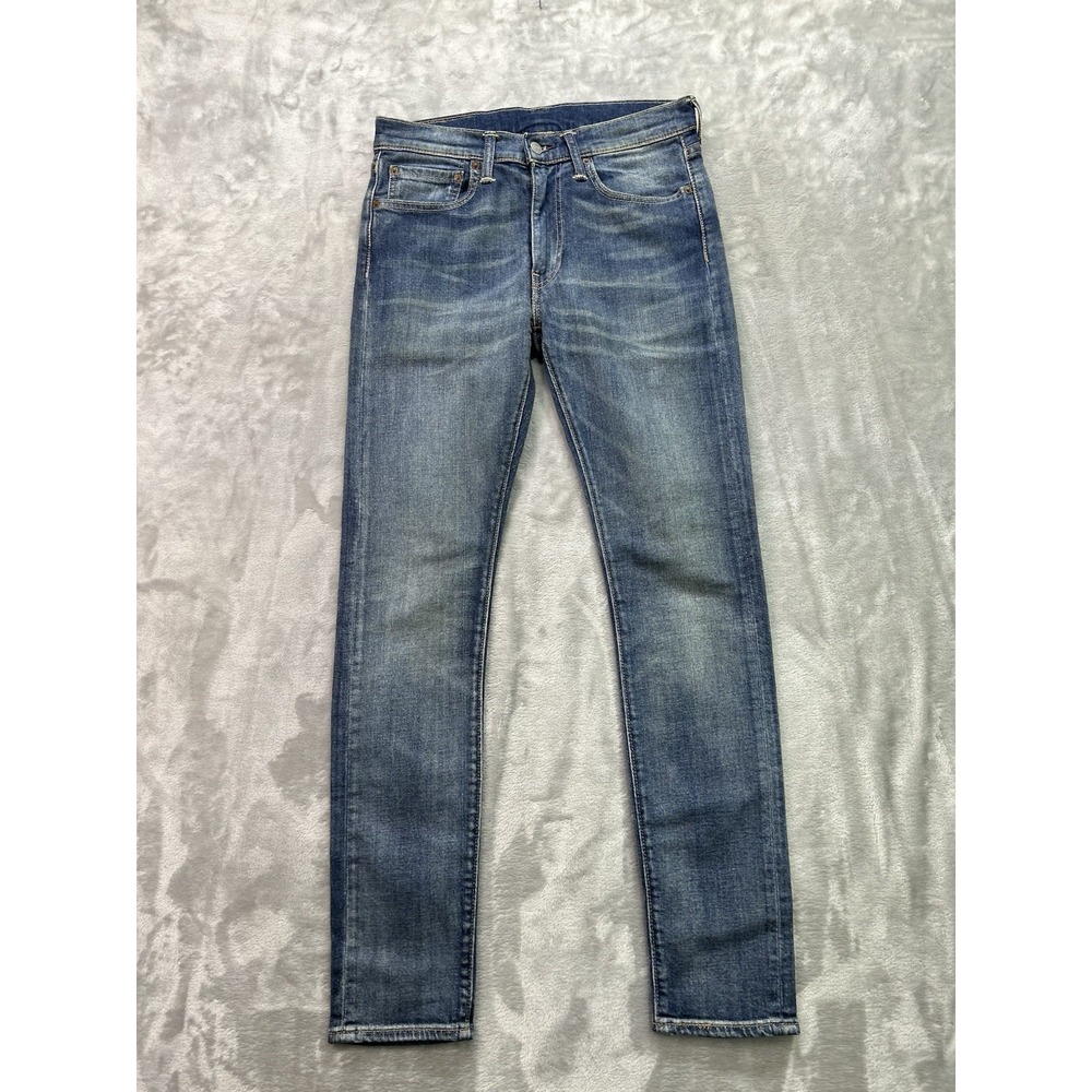 Levi's 519 Extreme Skinny Jeans Mens W32 L32 Whiskered Fade Stretch Denim Grunge